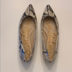 Sam Edelman Snakeskin Sally Flats